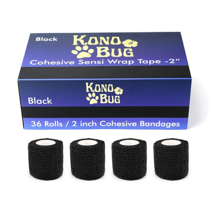 Kono Bug - Cohesive Sensi Wrap - 2'' - 36 ct - Black