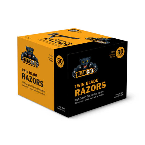 Blakcat Double Blade Disposable Razor - Box of 50